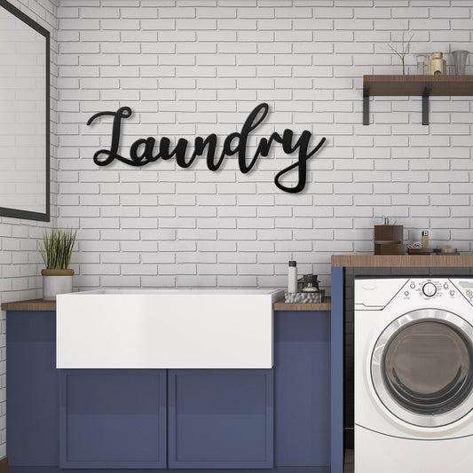 Laundry Metal Wall Art