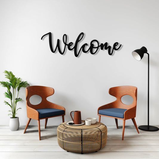 Welcome Metal Wall Art