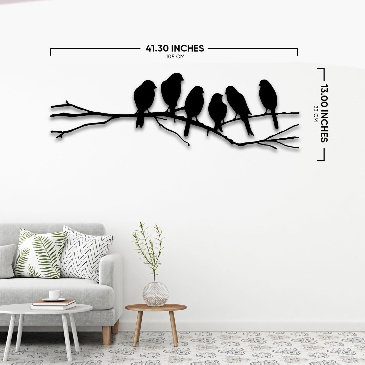 Birds Fly Metal Wall Art