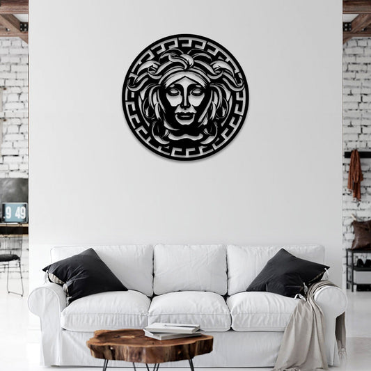 Medusa Metal Wall Art-19.68" X19.68" Inches