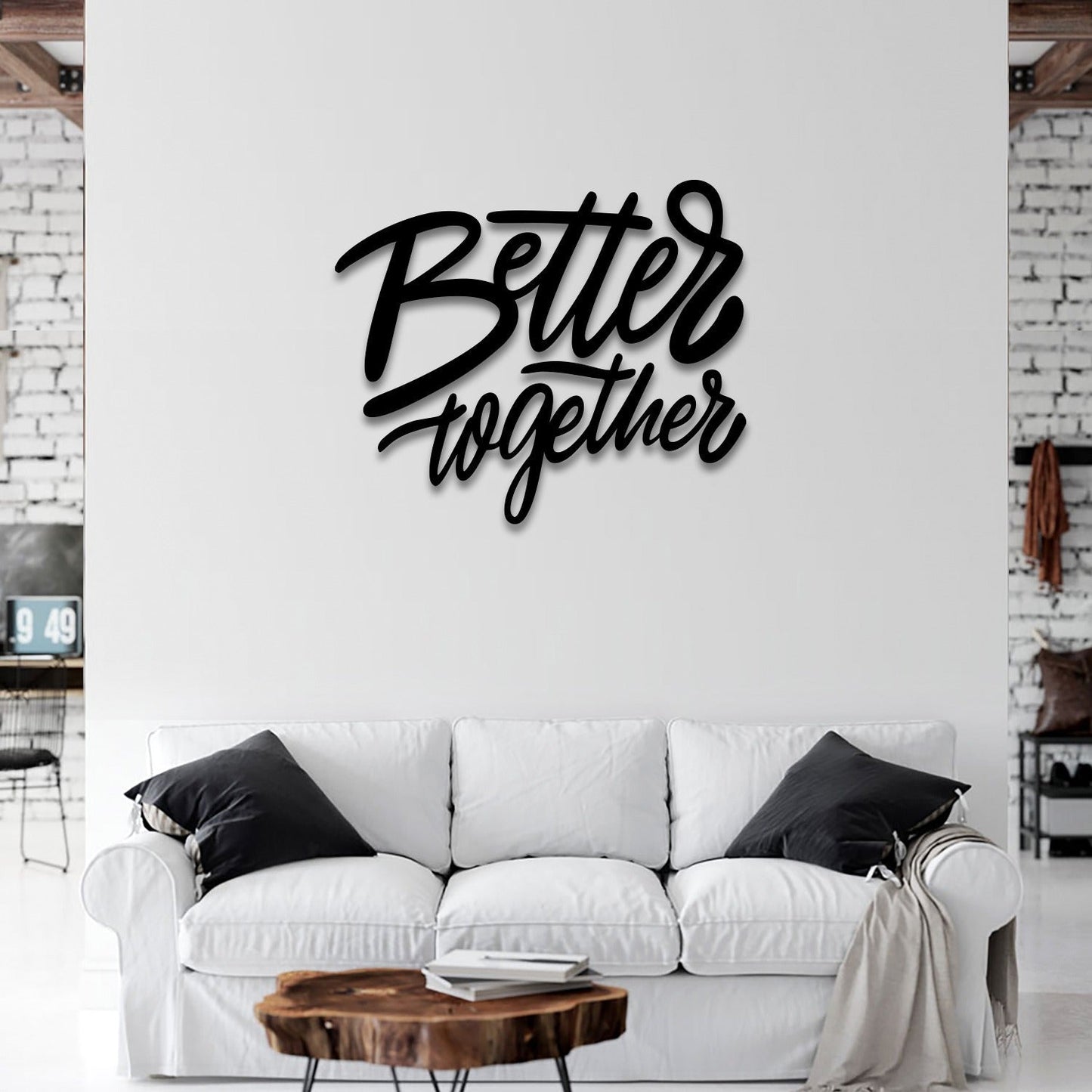 Better Together Metal Wall Art - 28.34 x 23.62 Inches