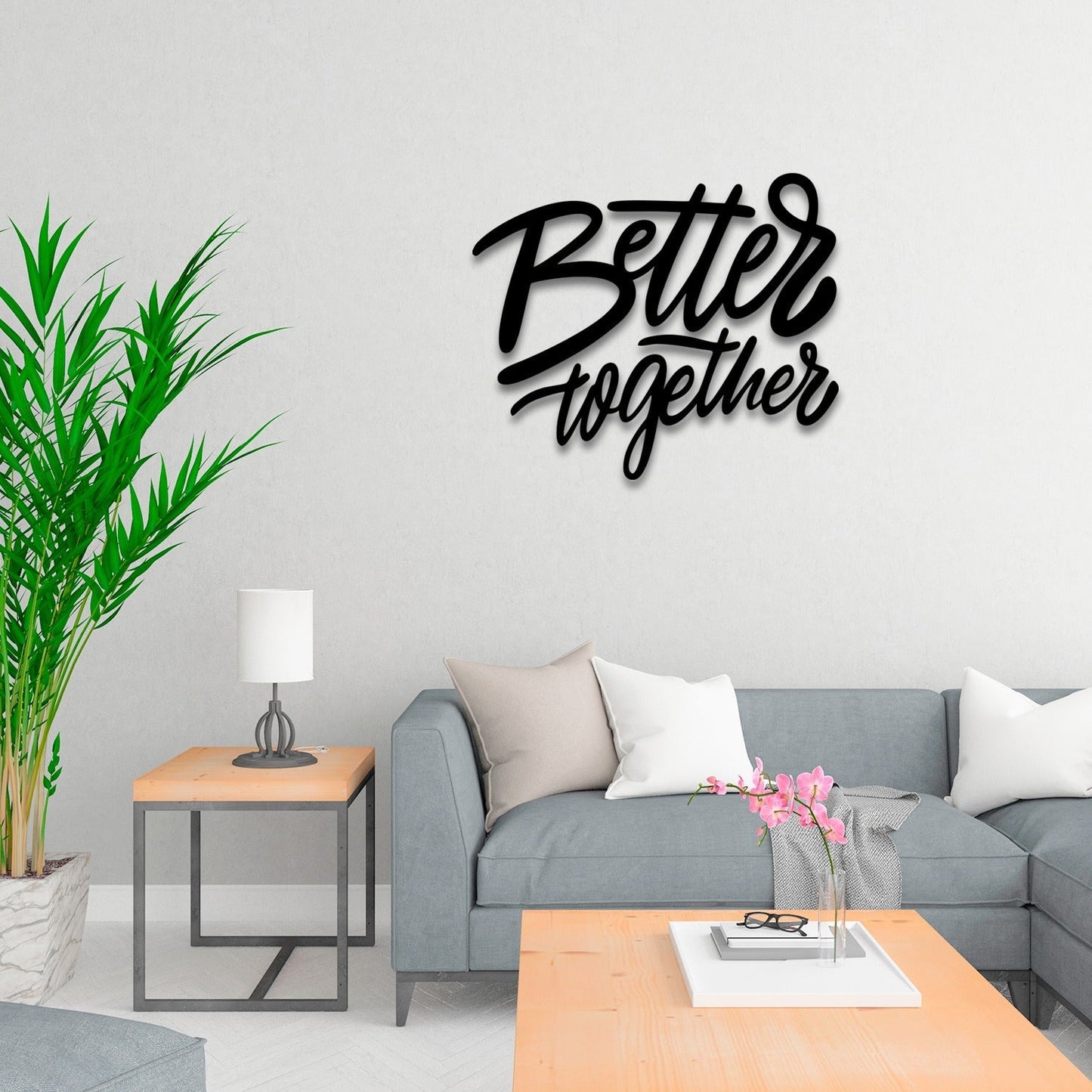 Better Together Metal Wall Art - 28.34 x 23.62 Inches