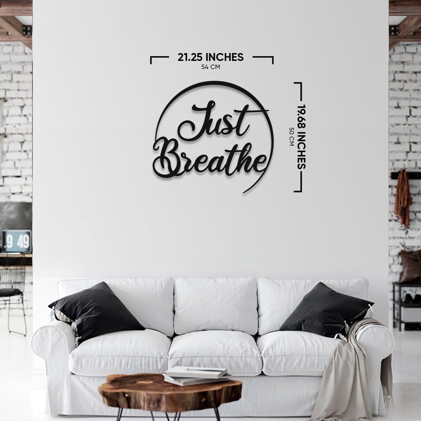 Just Breathe Metal Wall Art