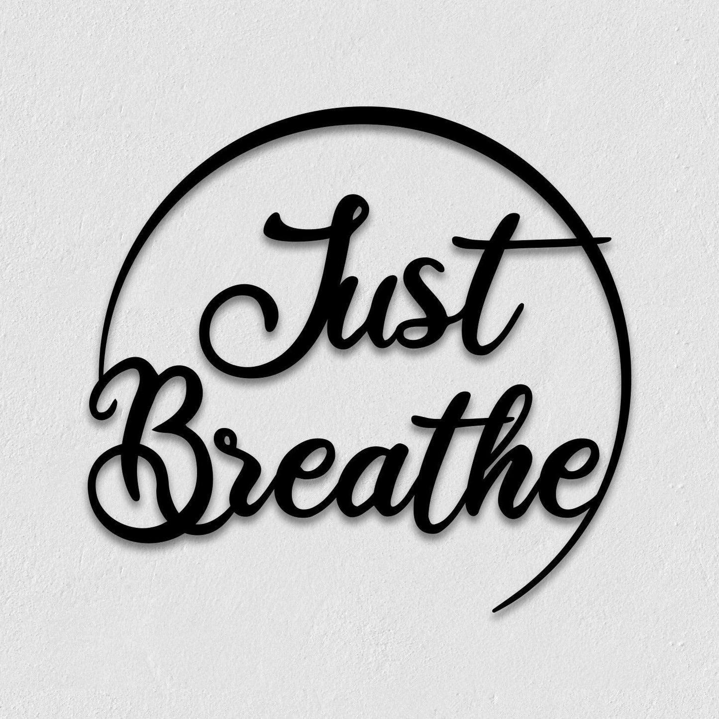 Just Breathe Metal Wall Art