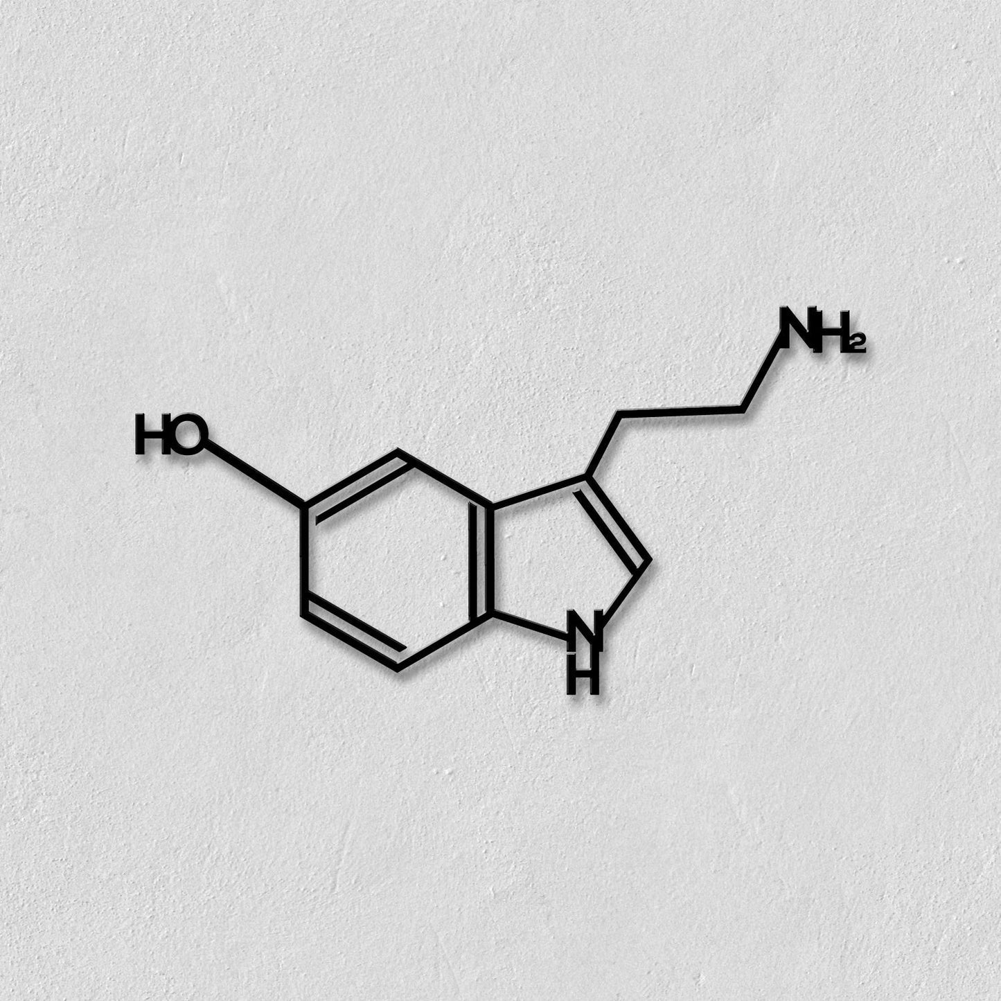 Serotonin Metal Wall Art -31.4" X 15.7" Inches