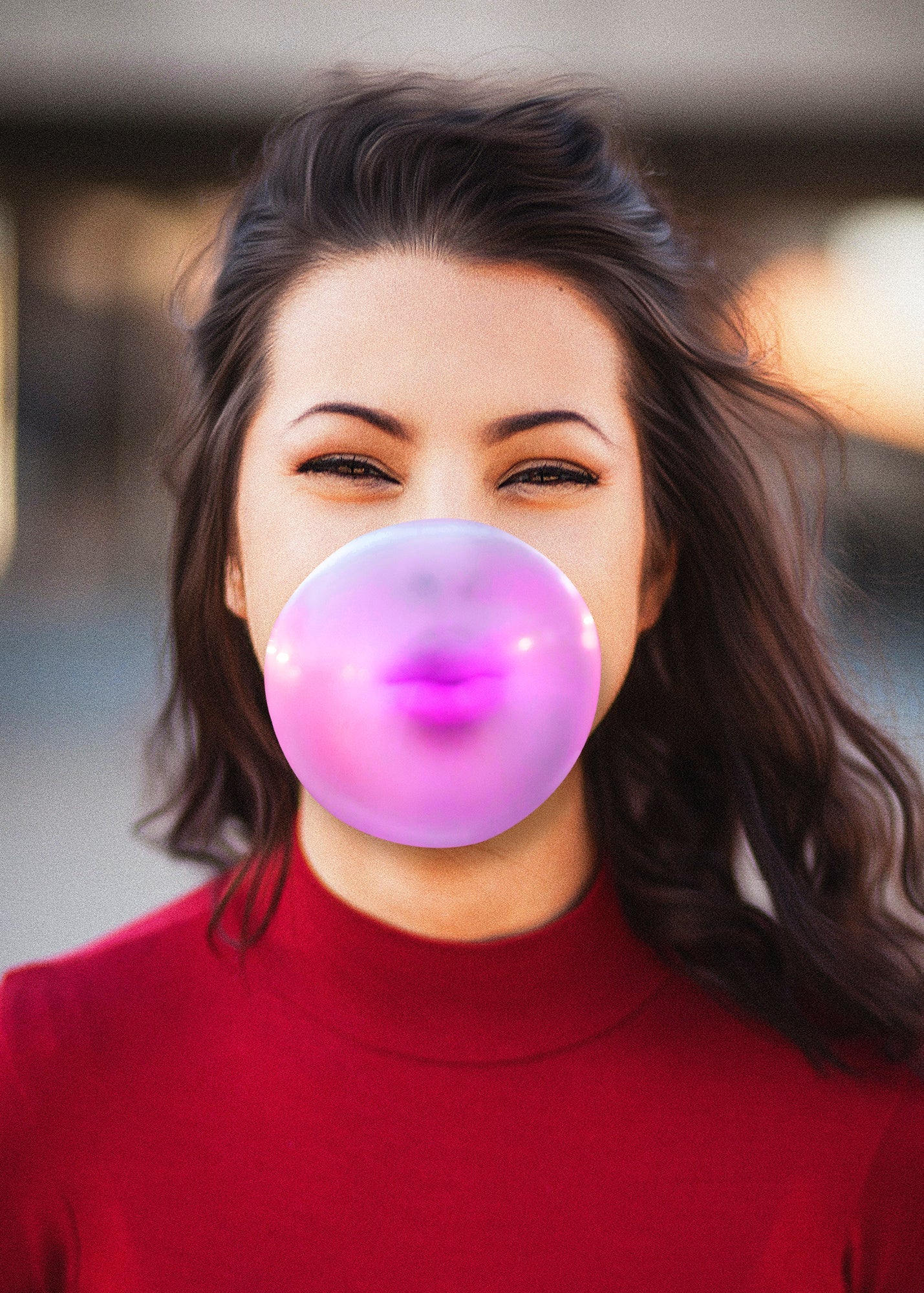 Smiling Gummy Glass Wall Art