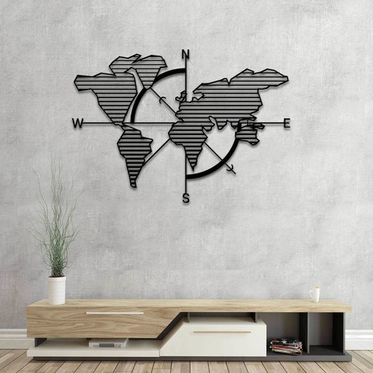 Map of Life Metal Wall Art