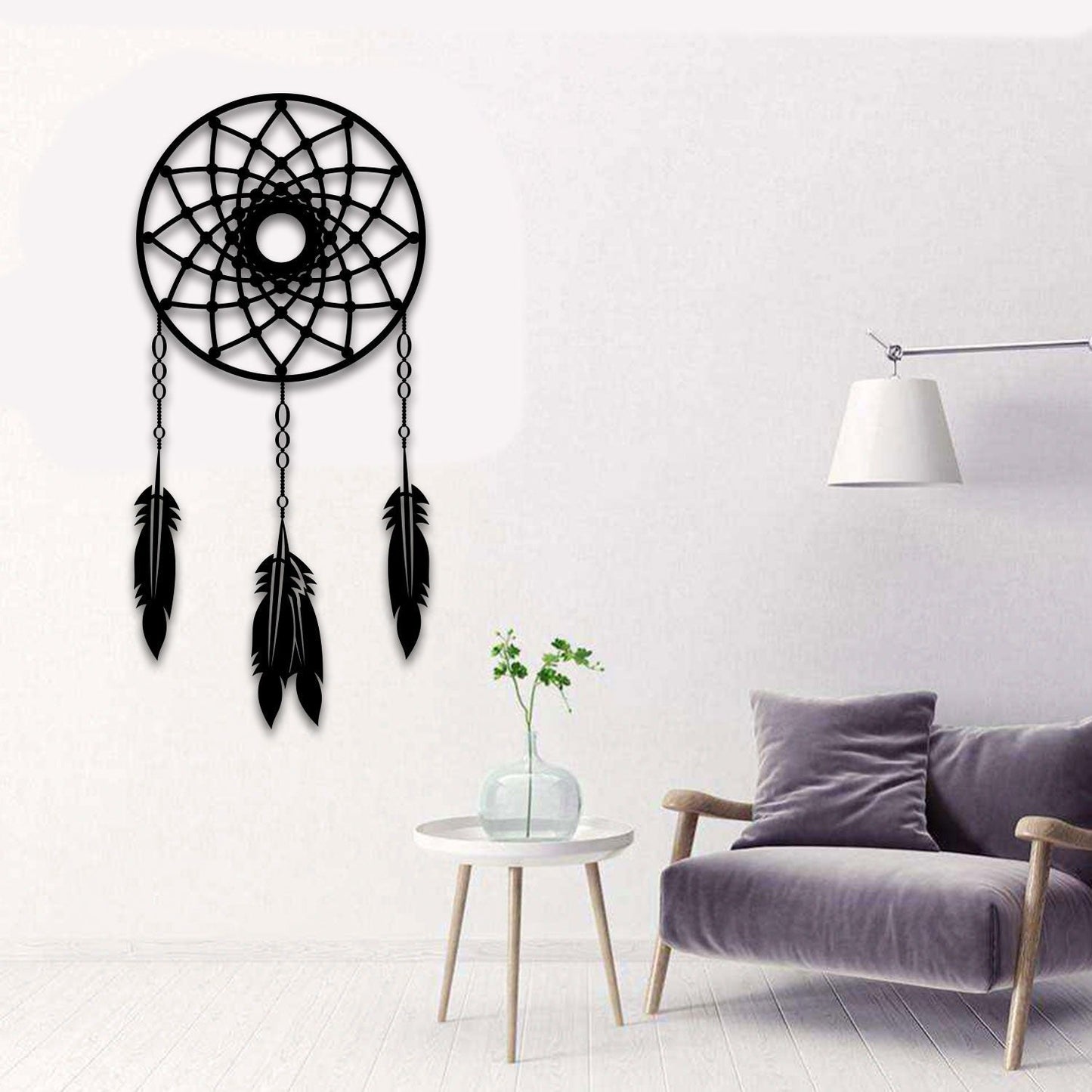 Dreamcatcher Metal Wall Art-31.49" X14.56" Inches