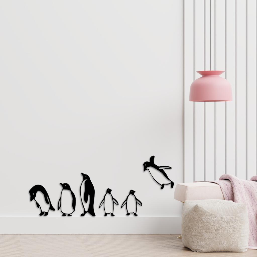 Penguins Metal Wall Art