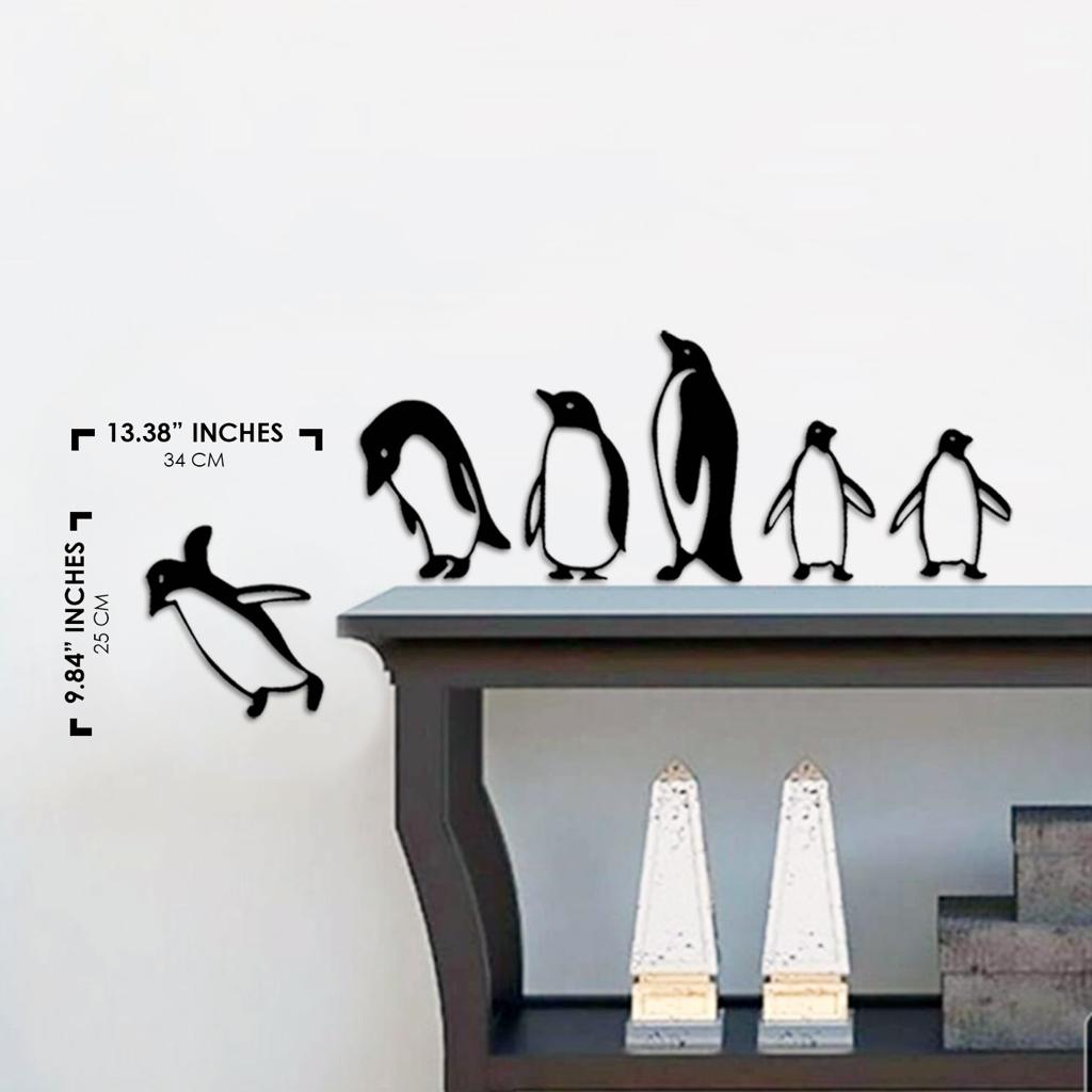 Penguins Metal Wall Art