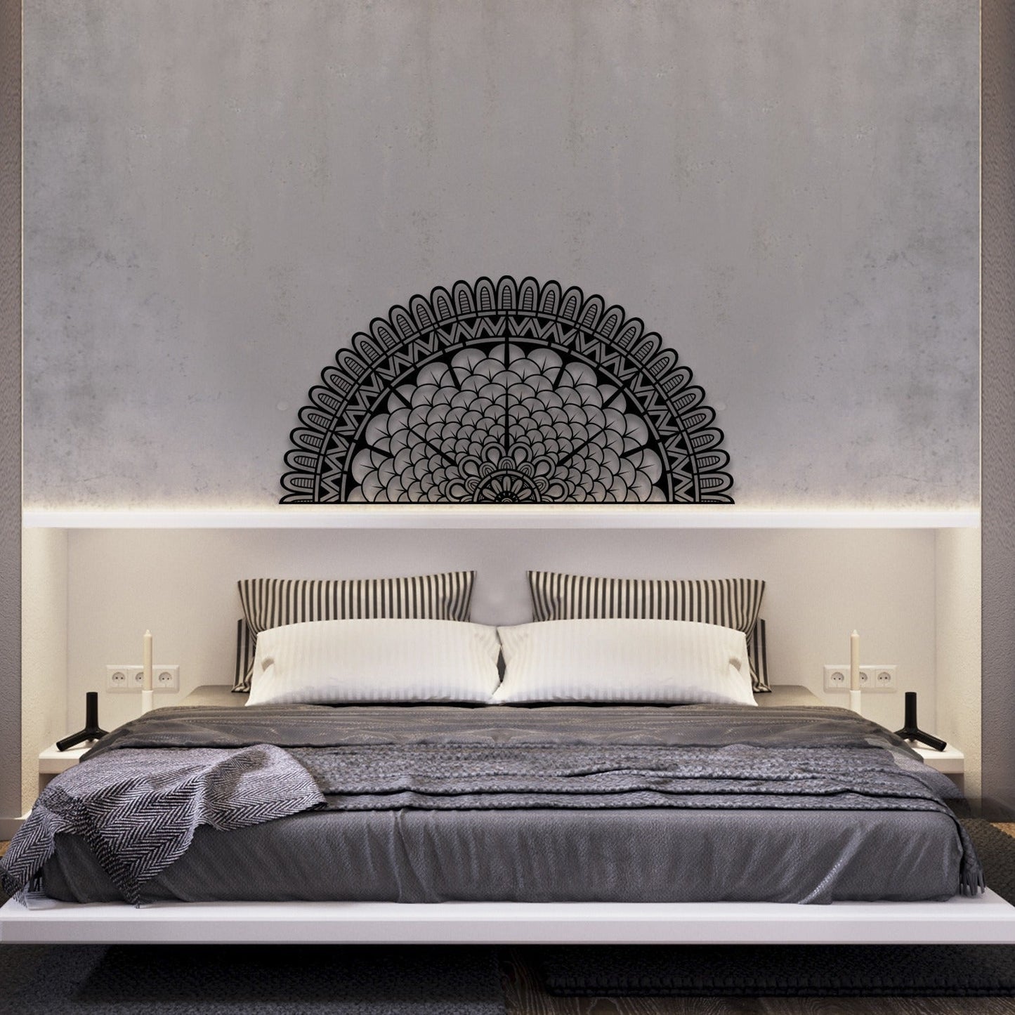 Mandala Metal Wall Art-39.35" X19.5" Inches