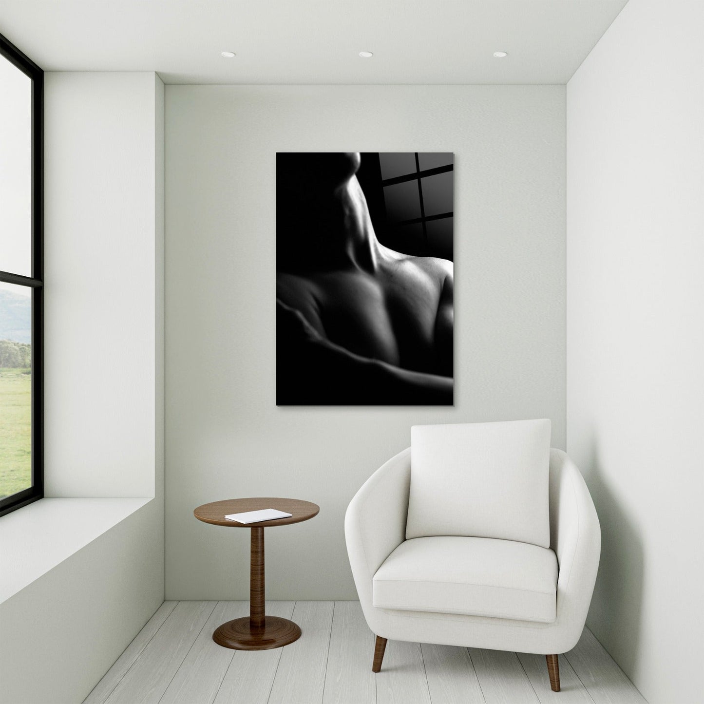 Erotica Shoulder Glass Wall Art