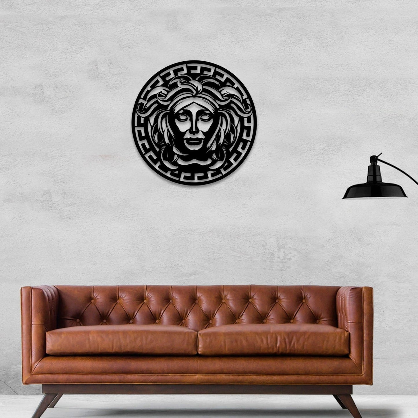 Medusa Metal Wall Art-19.68" X19.68" Inches