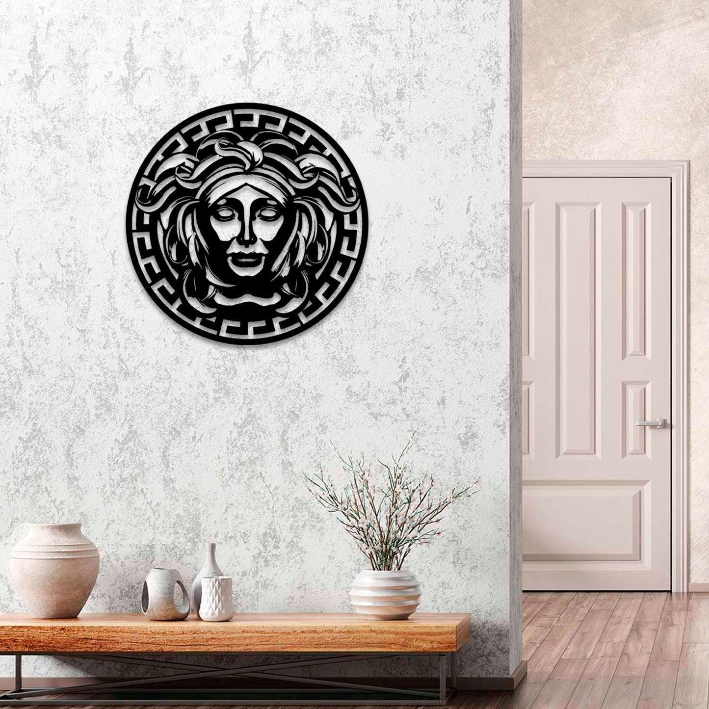 Medusa Metal Wall Art-19.68" X19.68" Inches