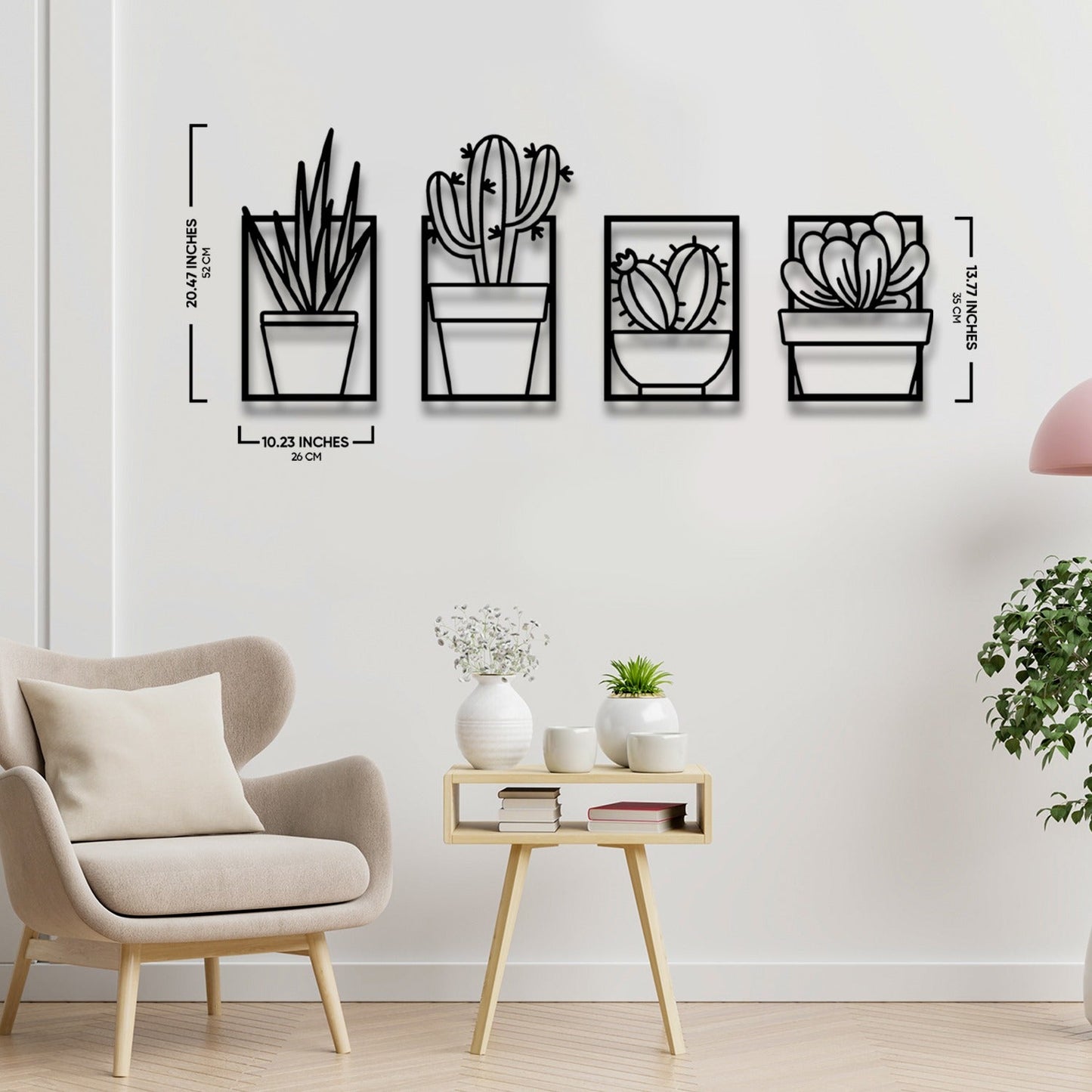 Cactus Metal Wall Art