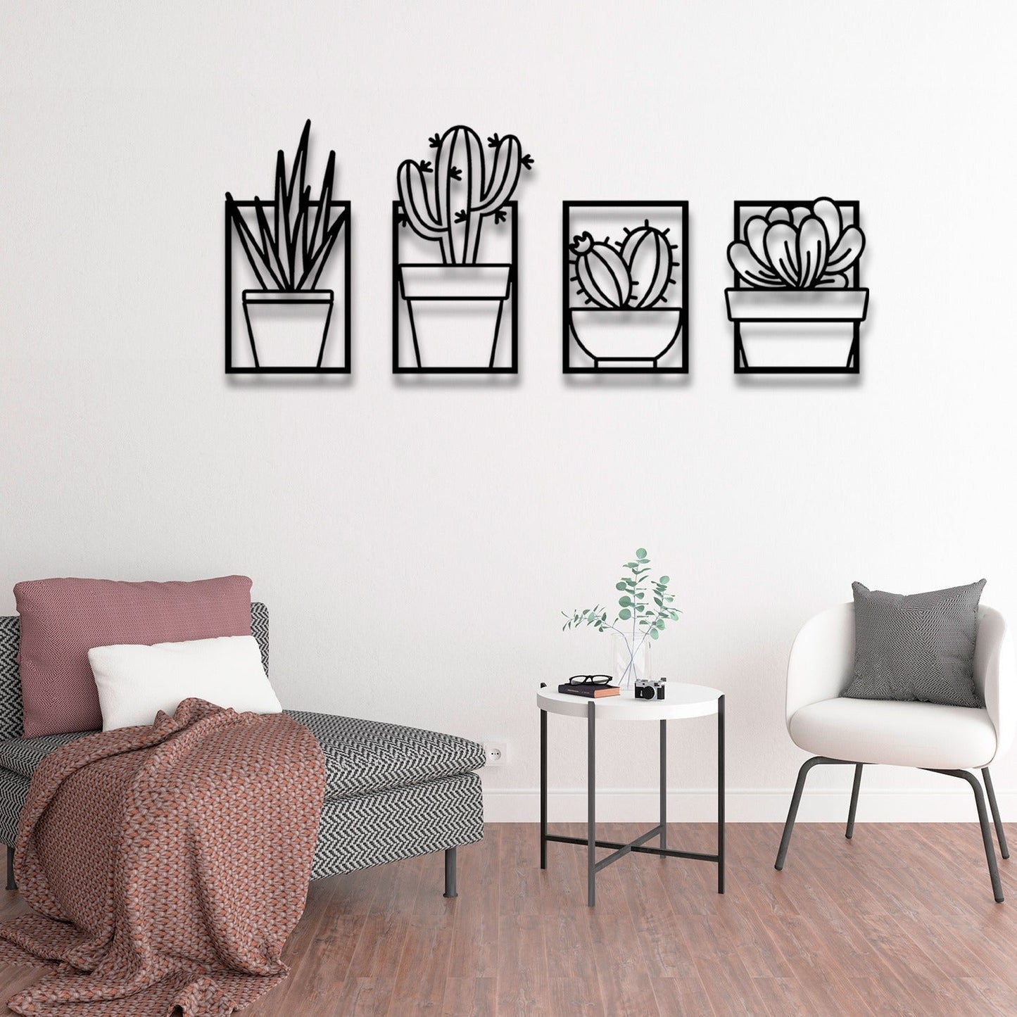 Cactus Metal Wall Art