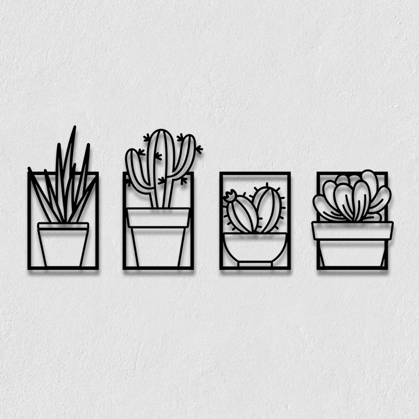 Cactus Metal Wall Art