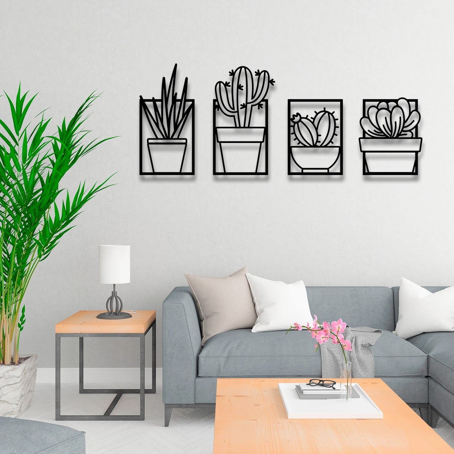 Cactus Metal Wall Art